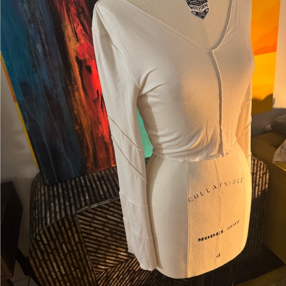 Simons Cream Long Sleeve Top - Picture 3 of 4